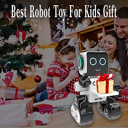 Robot Toy for Kids, Intelligent Interactive Remote Control Robot with Built-in Piggy Bank Educational Robotic Kit Walks Sings and Dance for Boys and Girls Birthday