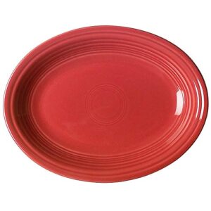 homer laughlin fiesta scarlet 11" oval serving platter