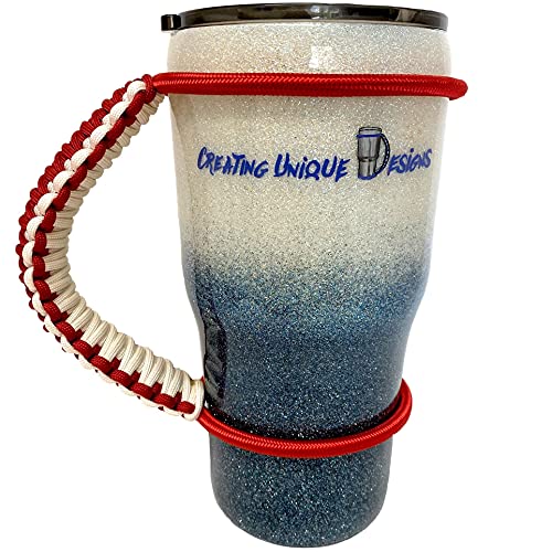 Creating Unique Designs Handmade Elastic Tumbler Handles 20 30 32 40 oz (Handle Only) (Arkansas college team)