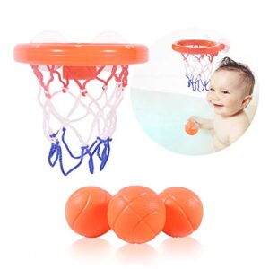 kxt baby bath toys, basketball toy with suction cup, bath toy for toddler, toy for boys & girls 3 months and up, perfect baby toy for gift