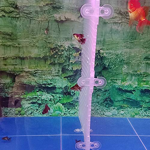 OIIKI 16PCS Aquarium Fish Tank Divider with Suction Cup, Silica Gel Sucker Holders, for Fish Tanks Glass Cover Separating Divider Support Clip Bracket (White)