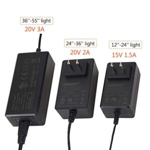 hygger 20V 2A Replacement Aquarium Light Power Supply DC Adapter for HG-957 Light