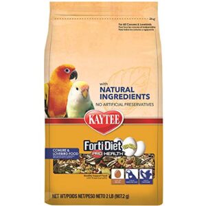 kaytee forti-diet pro health natural eggcite conure food, 2 lbs.