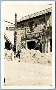 indian trading post indianoya palm spring ca 1943 vintage real photo pc rppc