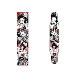 skateboard grip tape 48inch longboard non-slip stickers anime girl pattern