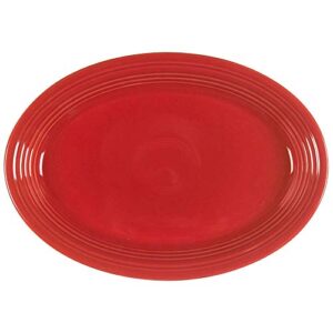 homer laughlin fiesta scarlet 13" oval serving platter