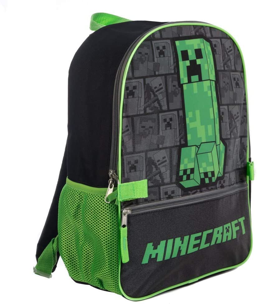 Minecraft Backpack with Lunch Box for boys