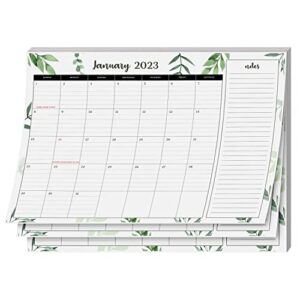 2023 year desk calendar 11" x 8.5" desktop or wall planner, tear-off pad for easy planning, includes a notes section to do's for the year of 2023