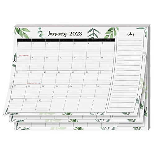 2023 Year Desk Calendar 11" x 8.5" Desktop or Wall Planner, Tear-Off Pad for Easy Planning, Includes a Notes Section To Do's for the Year of 2023