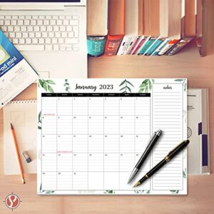 2023 Year Desk Calendar 11" x 8.5" Desktop or Wall Planner, Tear-Off Pad for Easy Planning, Includes a Notes Section To Do's for the Year of 2023
