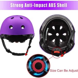 Adjustable Helmet for Ages 5-16 Kids Toddler Boys Girls Youth,Protective Gear with Elbow Knee Wrist Pads for Multi-Sports Skateboarding Bike Riding Scooter Inline skatings Longboard Roller Skate