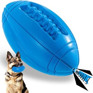 apasiri tough dog toys for large breed, squeaky dog toys ball, chew toys for large dogs, puppy teething toys, durable indestructible pet toys for medium big dogs blue