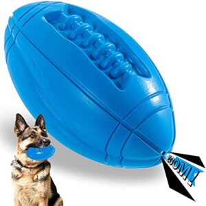 Apasiri Tough Dog Toys for Large Breed, Squeaky Dog Toys Ball, Chew Toys for Large Dogs, Puppy Teething Toys, Durable Indestructible Pet Toys for Medium Big Dogs Blue