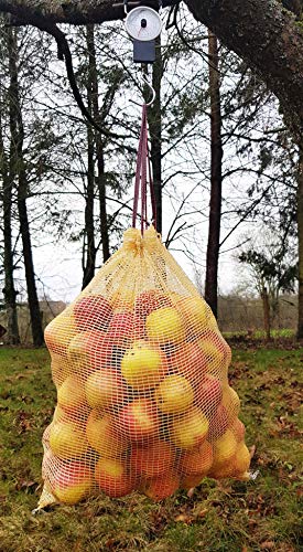 ShoplineON Reusable Vegetable Storage Bags 30 lbs – Heavy Duty Grocery Mesh Sacks Holds up to 30 lbs - Breathable Produce Citrus Potato Onion Storage - Washable Net Bags 18” x 26” Pack of 5