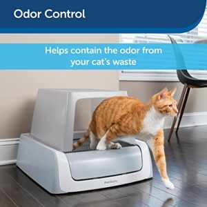 ScoopFree Self-Cleaning Litter Box Privacy Hood - Works with ScoopFree 2nd Generation and Smart Litter Boxes, Grey
