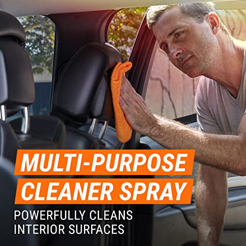 Car Wash and Car Interior Cleaner Kit by Armor All, Includes Towel, Tire Foam, Glass Spray, Protectant Spray and Cleaning Spray