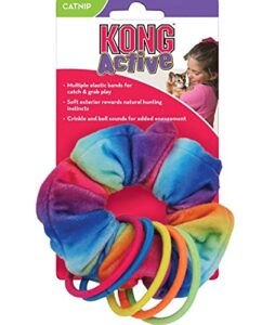 kong active scrunchie with cat nip cat toy for all breed sizes