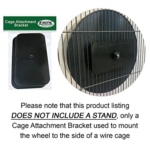 Silent Runner 12" Wide + Cage Attachment (NO Stand) - Silent, Fast, Durable Exercise Wheel - Sugar Gliders, Degus, Rats, Hedgehogs, Prairie Dogs & Small Pets