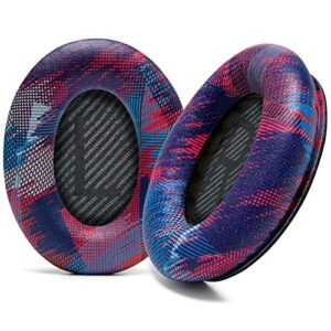 wc wicked cushions replacement ear pads compatible with bose quietcomfort 35 (qc35) & quietcomfort 35ii (qc35ii) headphones & more - improved comfort & durability | (speed racer)
