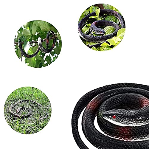 Fluffy 6 Pieces Large Rubber Snakes 52 Inches And 31 Inches Realistic ...