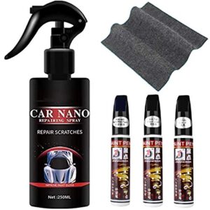 Car Nano Scratch Repairing Spray, Super Hydrophobic Glass Anti-Oxidation Liquid Ceramic Coating for Car Body Scratch Polish (250ML)