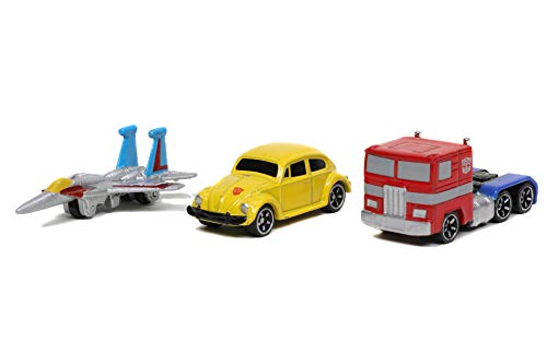 Transformers G1 1.65" Nano 3-Pack Die-cast Cars, Toys for Kids and Adults