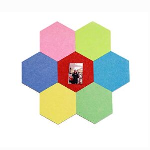 hexagonal cork board x7 with thumbtacks,self-adhesive tiles,household decorative felt wall stickers,color can be customized
