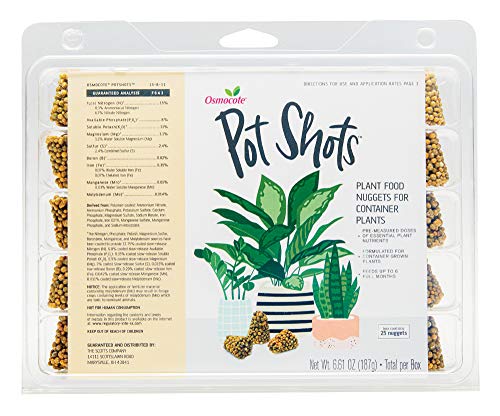 Osmocote PotShots: Premeasured House Plant Food, Feed for up to 6 Months, 25 Nuggets