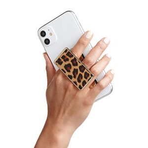handl new york handlstick cheetah grip and stand for smartphone