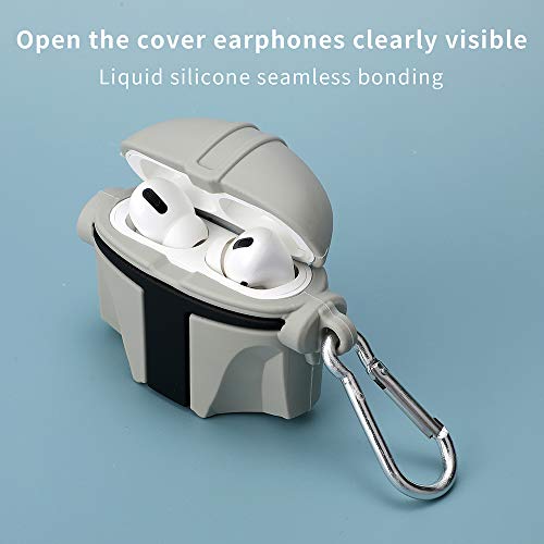 Compatible with Airpod Pro Case Cover, 3D Popular and Cute Silicone Design，Soft Silicone Portable&Shockproof Airpod Case，for Apple Airpod Pro Charging Case (Helmet Pro)