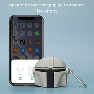 Compatible with Airpod Pro Case Cover, 3D Popular and Cute Silicone Design，Soft Silicone Portable&Shockproof Airpod Case，for Apple Airpod Pro Charging Case (Helmet Pro)