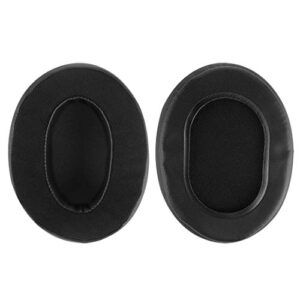 Geekria Comfort Hybrid Velour Replacement Ear Pads for Arctis HyperX Skullcandy Sony SteelSeries Turtle Beach and Other Large or Mid-Sized Over-Ear Headphones, Replacement Ear Cushion (Black)
