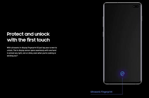 SAMSUNG Galaxy S10+ Plus (128GB, 8GB) 6.4" AMOLED, Snapdragon 855, IP68 Water Resistant, Global 4G LTE (GSM + CDMA) Unlocked (AT&T, Verizon, T-Mobile, Metro) G975U (Prism White)