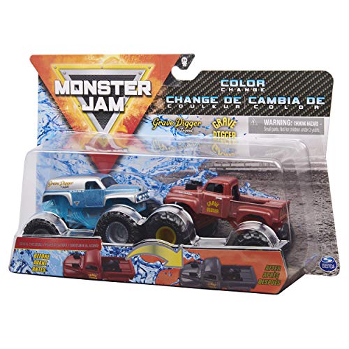 Monster Jam, Official Megalodon vs. Octon8er Color-Changing Die-Cast Monster Trucks, 1:64 Scale