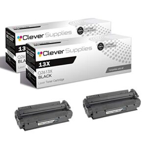 cs compatible toner cartridge replacement for hp 13x q2613x 13a q2613a black laserjet 1300 1300n 1300xi 1300t toner cartridge 2 pack