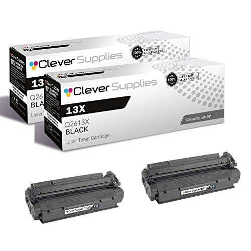 CS Compatible Toner Cartridge Replacement for HP 13X Q2613X 13A Q2613A Black Laserjet 1300 1300N 1300XI 1300T Toner Cartridge 2 Pack