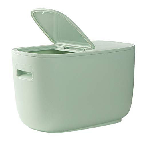 Hemoton Rice Storage Case Multifunctional Proof Bean Grain Cereal Box Rice Container Cylinder for Kitchen Restaurant Green