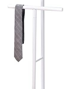 Kings Brand Furniture - Meadut Metal Suit Wardrobe Valet Stand, White