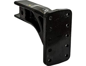 buyers products 3 inch pintle hook mount - 4 position, 10 inch solid shank (pm3109) , black