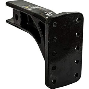 Buyers Products 3 Inch Pintle Hook Mount - 4 Position, 10 Inch Solid Shank (PM3109) , black