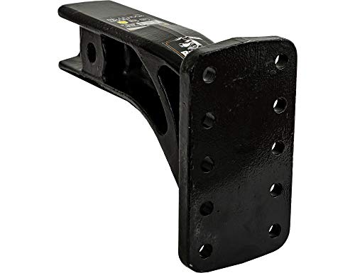 Buyers Products 3 Inch Pintle Hook Mount - 4 Position, 10 Inch Solid Shank (PM3109) , black