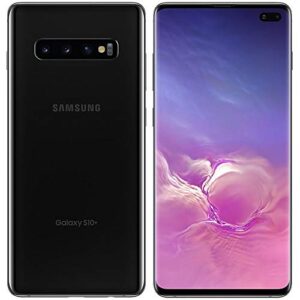 Samsung Galaxy S10+ Plus (128GB, 8GB) 6.4" AMOLED, Snapdragon 855, IP68 Water Resistant, Global 4G LTE (GSM + CDMA) T-Mobile Unlocked (AT&T, Verizon, Sprint, Metro) G975U (Prism Black)