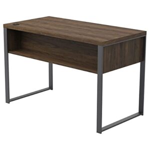 Coaster Furniture Pattinson 3-Drawer Aged Walnut and Gunmetal Writing Desk 47.25" W X 23.5" D X 30" H 803370