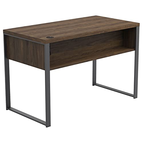 Coaster Furniture Pattinson 3-Drawer Aged Walnut and Gunmetal Writing Desk 47.25" W X 23.5" D X 30" H 803370