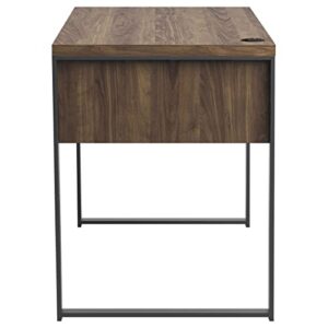 Coaster Furniture Pattinson 3-Drawer Aged Walnut and Gunmetal Writing Desk 47.25" W X 23.5" D X 30" H 803370