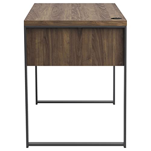 Coaster Furniture Pattinson 3-Drawer Aged Walnut and Gunmetal Writing Desk 47.25" W X 23.5" D X 30" H 803370