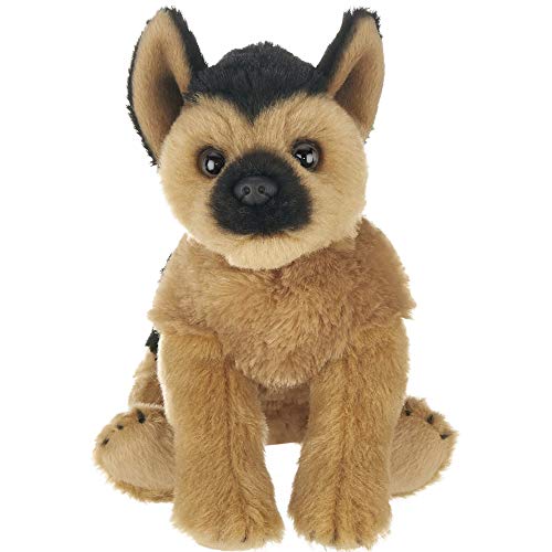 Bearington Lil' Chief Small Plush German Shepherd Stuffed Animal, 6.5 Inch