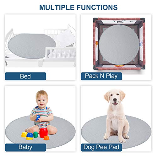 Moonsea Washable Dog Pee Pads of Premium Pee Pads for Dogs, Waterproof Dog Whelping Pads, Reusable Pee Pad Quilted, Fast Absorbing Training Pads for Dogs, Housebreaking Absorption Pads(1pack)