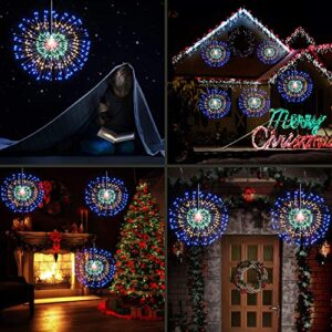 4 Pieces Firework Lights LED String Lights Fairy Decorative Twinkle Starburst Lights with Remote Control for Patio Party Indoor Home Decoration