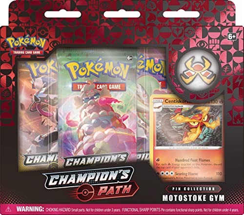 Pokemon TCG: Champion's Path Pin Collection (Turffield, Hulbury, and Motostoke), Multicolor (290-80484)